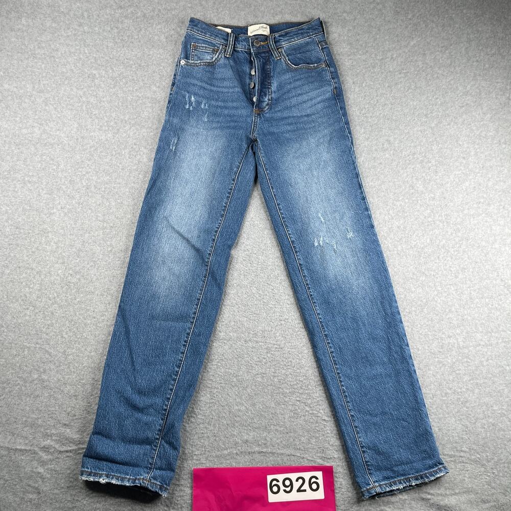 Universal Threads Denim Jeans High Rise 90's Straight Women Size 00R Light Wash